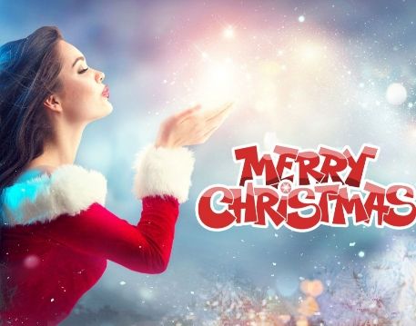 Merry Christmas Photo Editing Background